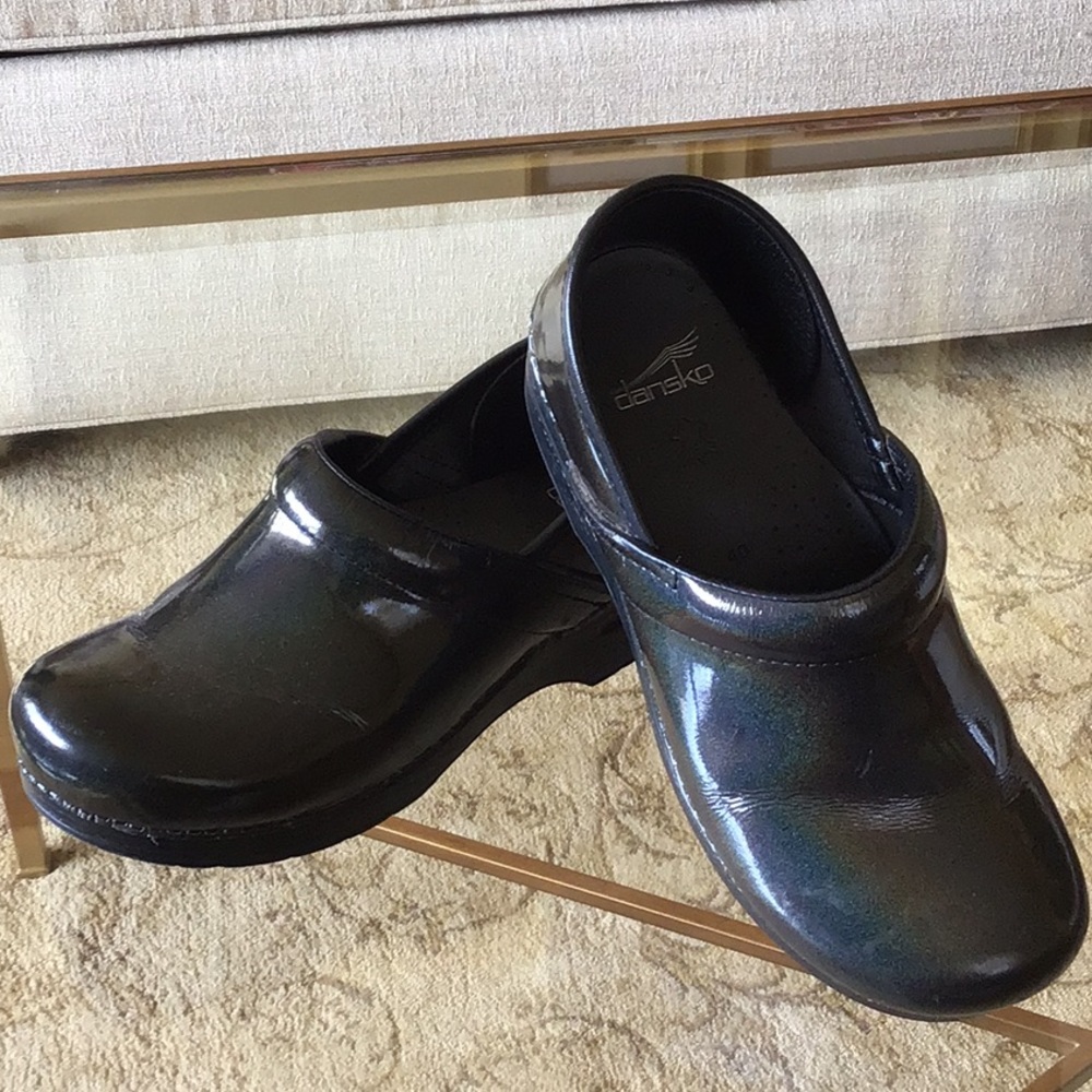 Black Sparkle Danskos